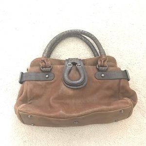 Vintage leather Giorgio Armani satchel
